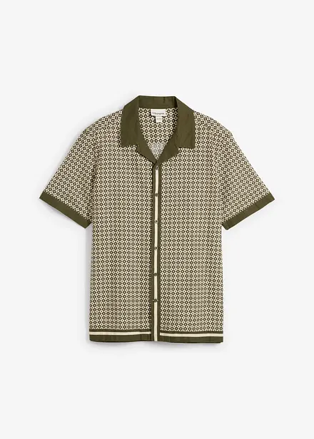 Chemise manches courtes en lin majoritaire