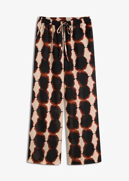 Pantalon ample à imprimé batik