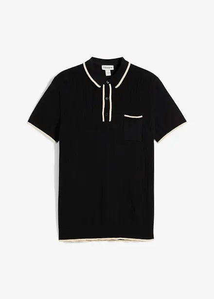 Polo à détails contrastants