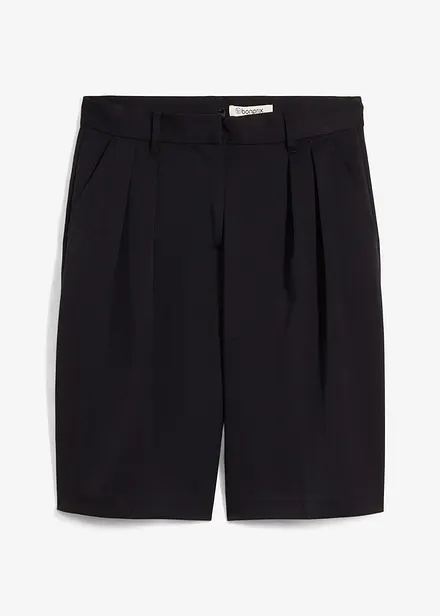 Bermuda à pinces en viscose mélangé