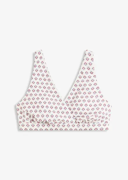 Bustier-Bikinioberteil mit V-Ausschnitt
