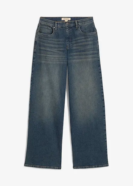 Wide-Leg-Jeans, High Waist