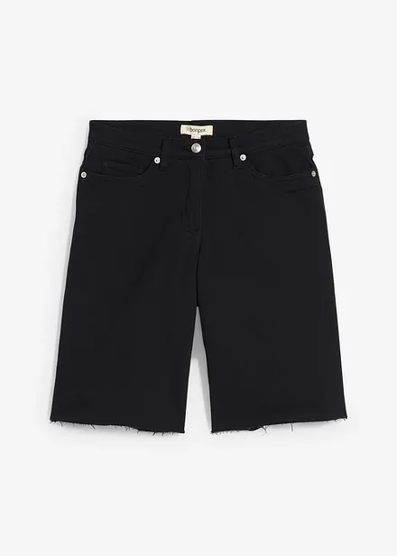 Bermuda à finition effilochée
