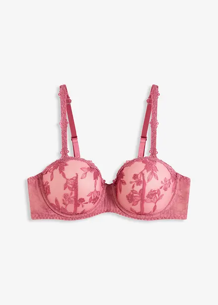 Soutien-gorge balconnet avec dentelle florale