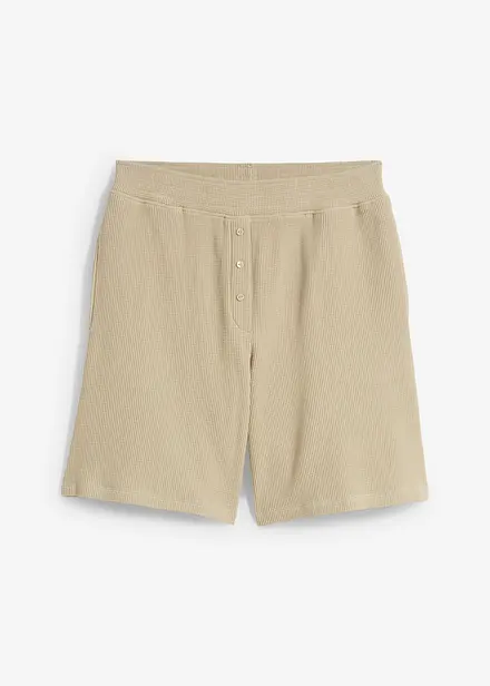 Short 100% coton avec taille élastiquée