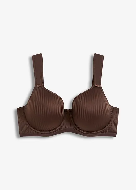 Soutien-gorge à coques, bretelles rembourrées et effet brillant