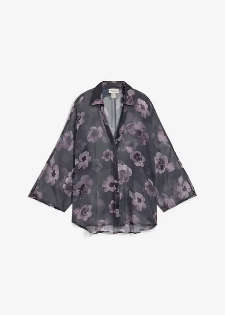 Blouse oversize en crêpe léger