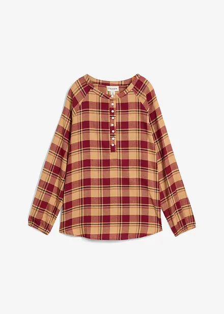 Blouse longue en flanelle