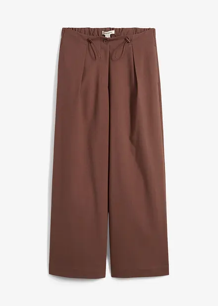 Pantalon en viscose mélangée à détails fonctionnels