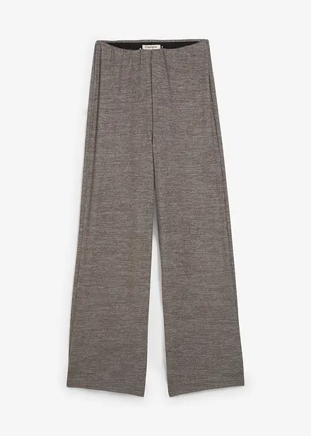 Pantalon palazzo aspect maille