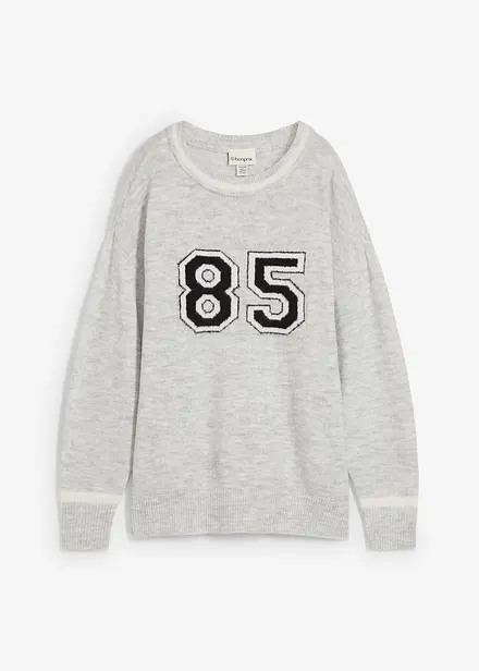 Oversize-Pullover mit überschnittener Schulter