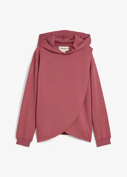 Sweat à capuche en douce viscose mélangée