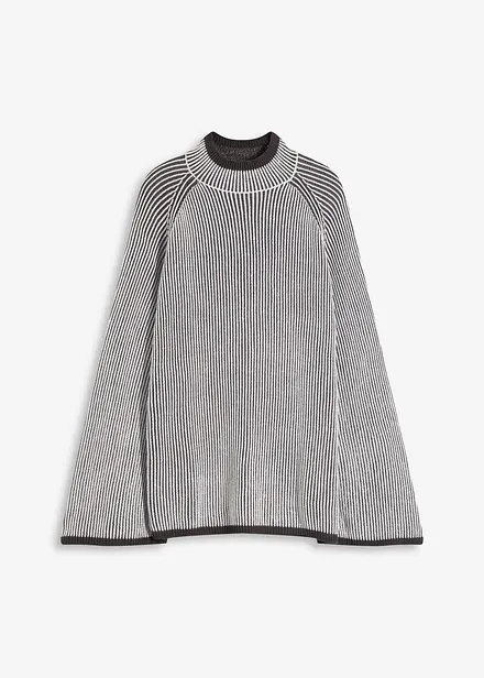 Oversize-Pullover mit Stehkragen