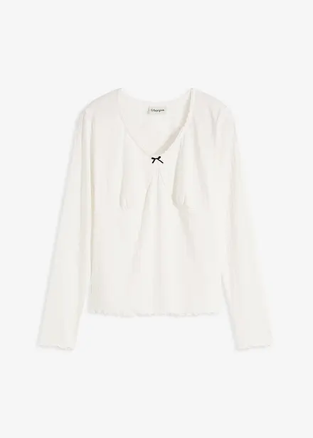 T-shirt côtelé