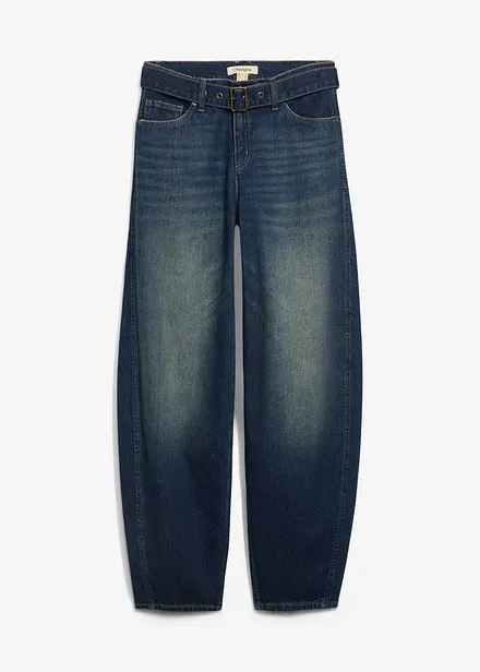 Jean Barrel taille mi-haute avec ceinture