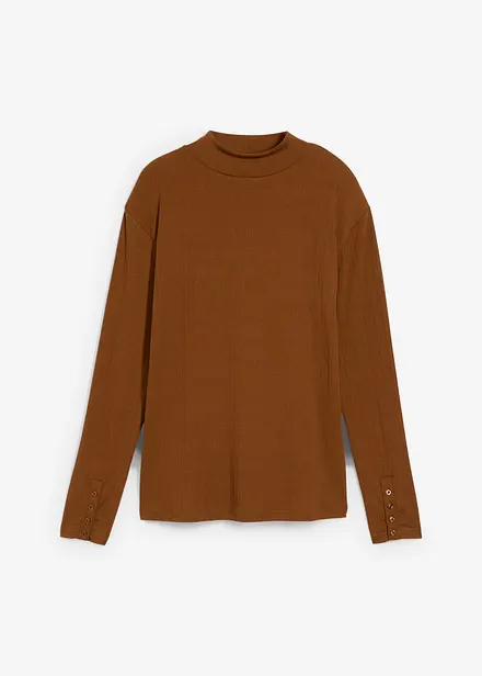 Geripptes Langarmshirt