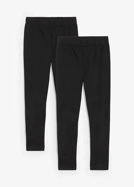 Lot de 2 leggings en matière élastique