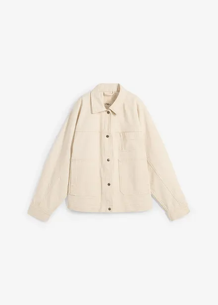Twill-Jacke aus reiner Baumwolle