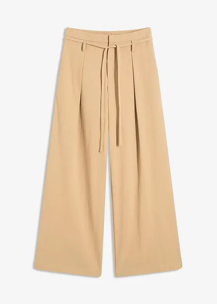 Pantalon à pinces et lien à nouer