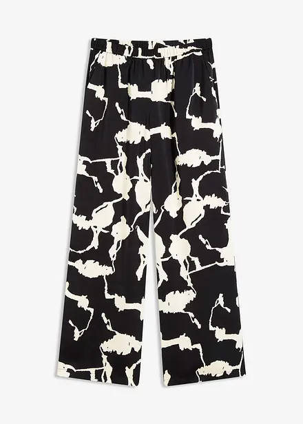 Palazzo-Hose aus fließendem Satin