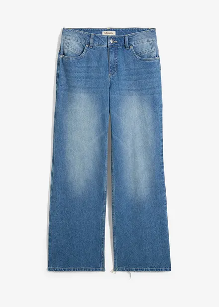 Jean droit, taille mi-haute