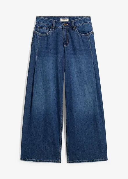 Jean large taille mi-haute