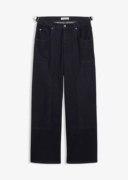 Jean large taille mi-haute
