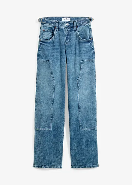 Jean large taille mi-haute