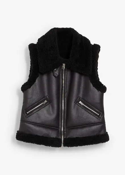 Gilet sans manches enduit