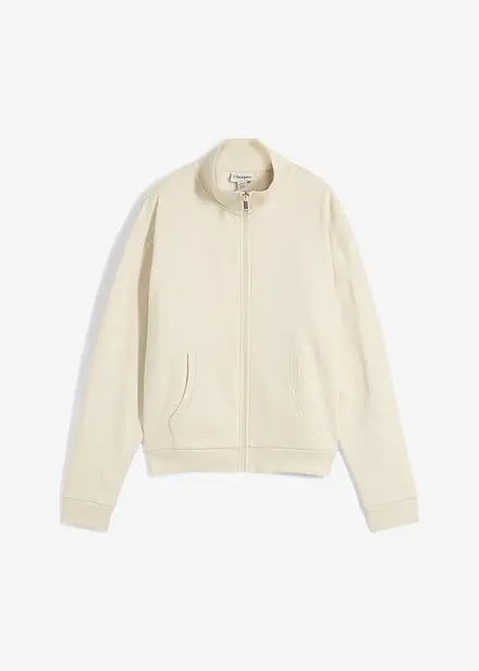 Sweat zippé 100% coton