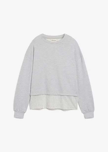 Sweat avec empiècement chemise