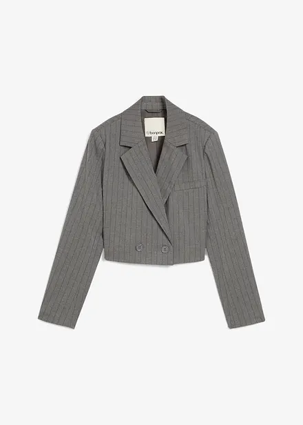 Blazer court avec col à revers