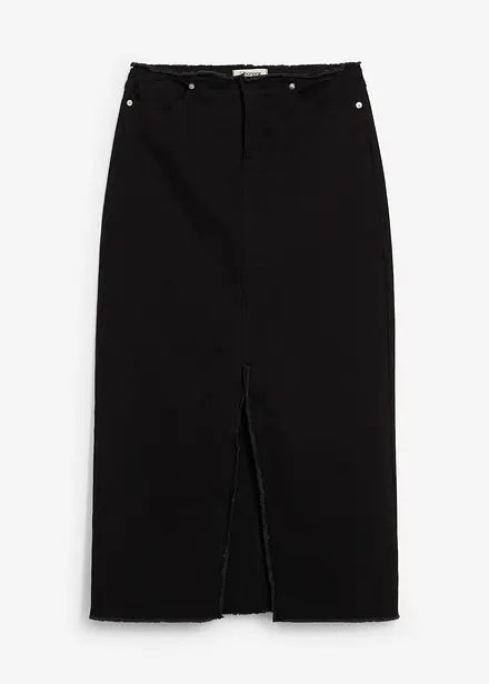 Twill-Rock mit Fransen