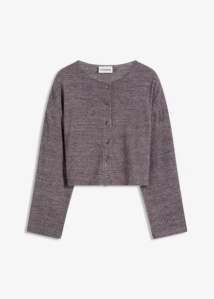 Gilet en fine maille côtelée