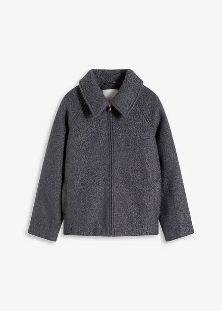 Blouson en maille bouclette douce