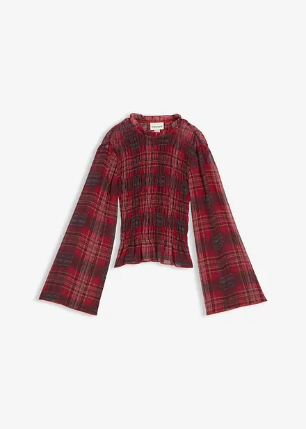 Blouse à empiècement smocké