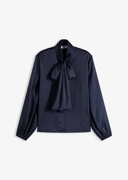 Schluppenbluse aus fließendem Satin