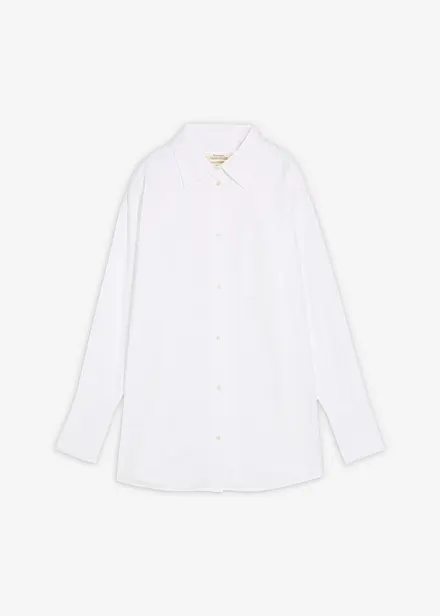 Oxford-Bluse aus Bio-Baumwolle