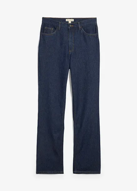 Straight-Jeans, High Waist, Long aus Bio-Baumwolle