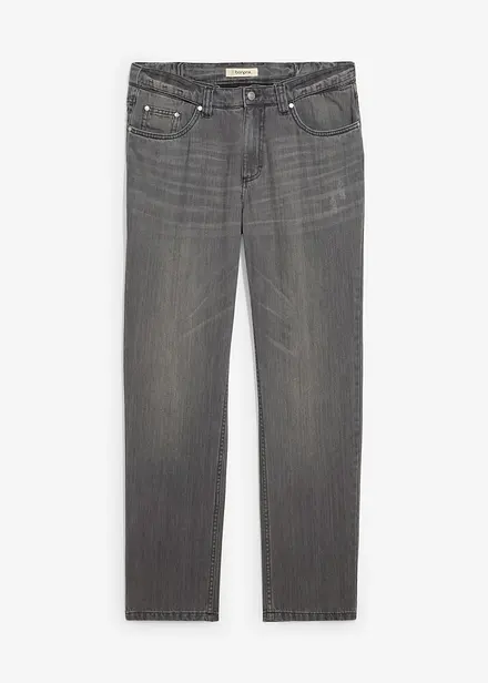Jean droit et Regular à taille élastiquée, 100% coton