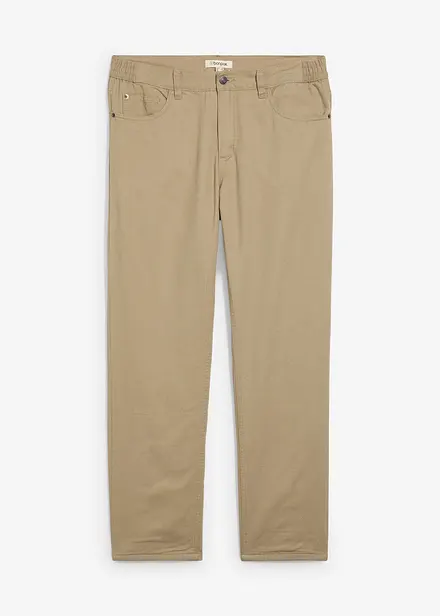 Pantalon thermique, droit et décontracté, taille élastiquée