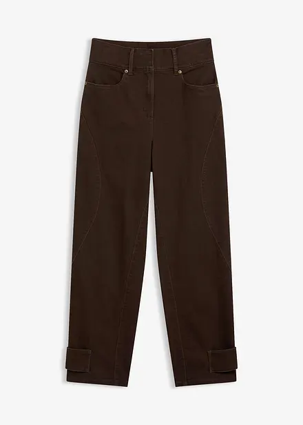 Pantalon en twill, taille haute