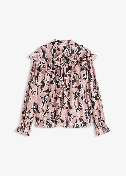 Chiffonbluse mit Volants