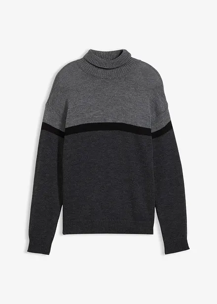 Pull col roulé
