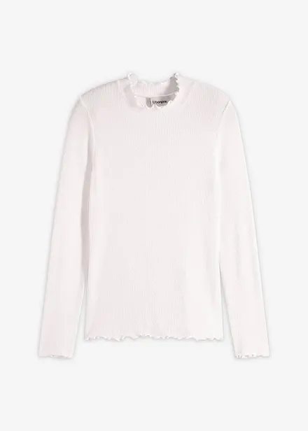Rippshirt aus Viskose-Mix