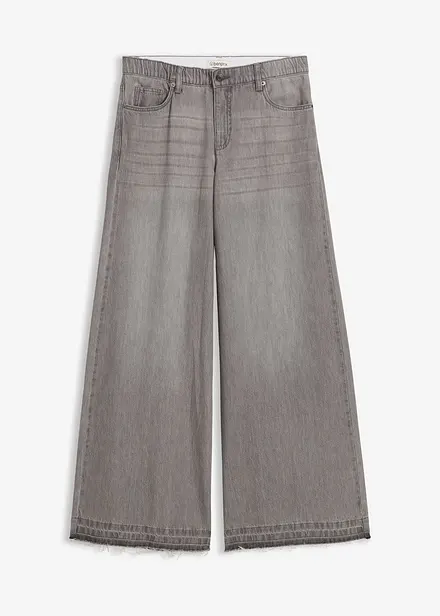 Wide-Leg-Jeans Mid Waist, Bequembund