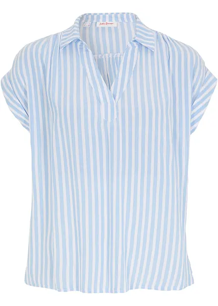 Blouse manches courtes en viscose fluide