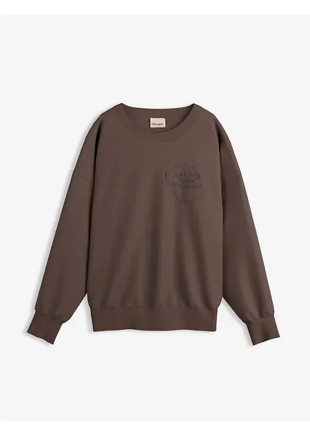 Oversize-Sweatshirt aus weichem Baumwoll-Mix