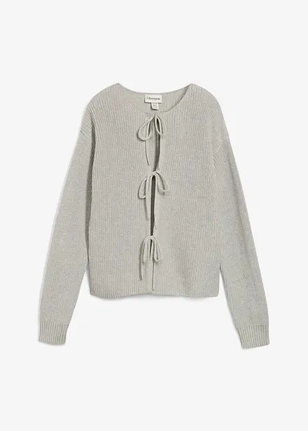 Gilet en maille à nœuds