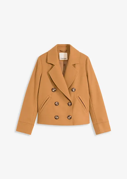 Veste courte aspect laine